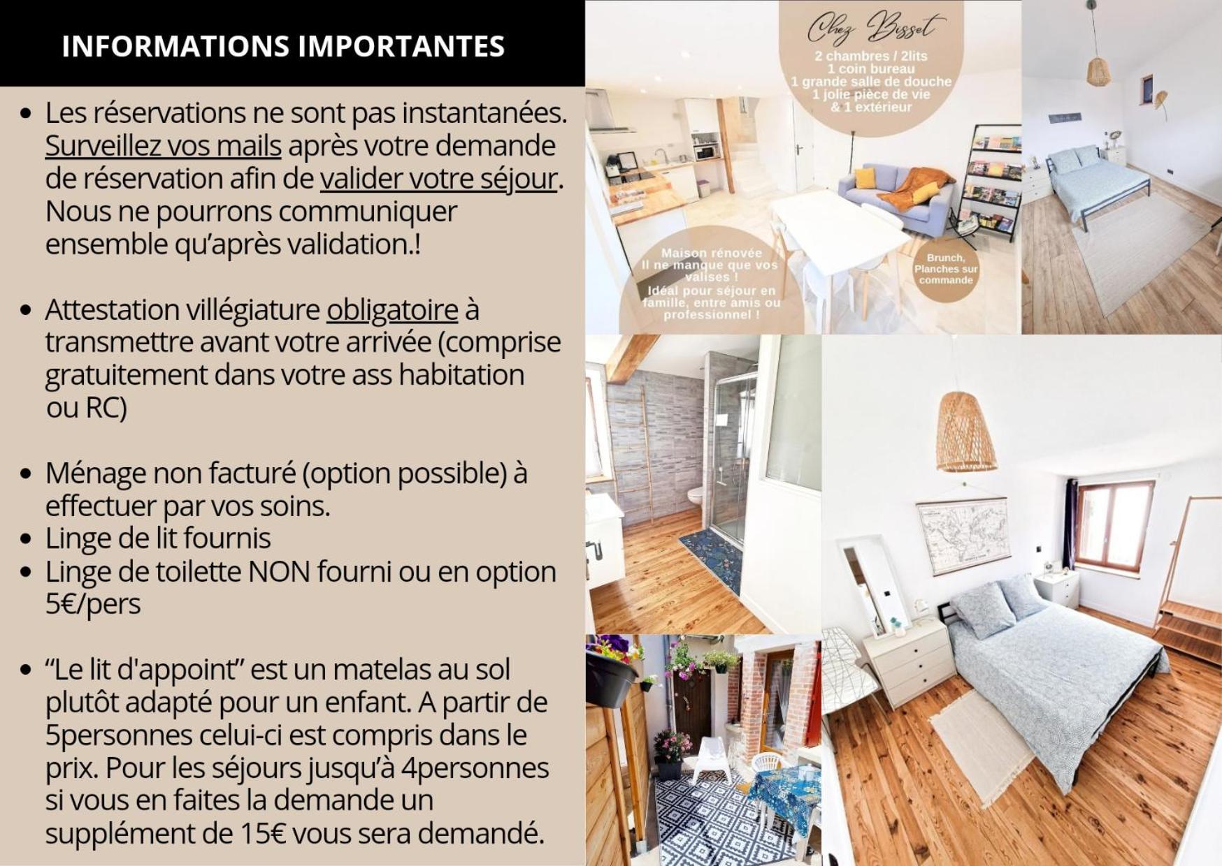 Gite Chez Bisset_2Chambres 4Personnes Lezoux Luaran gambar